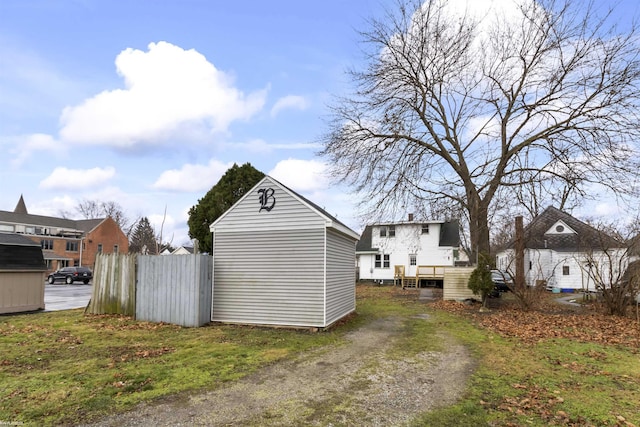 view of side of property