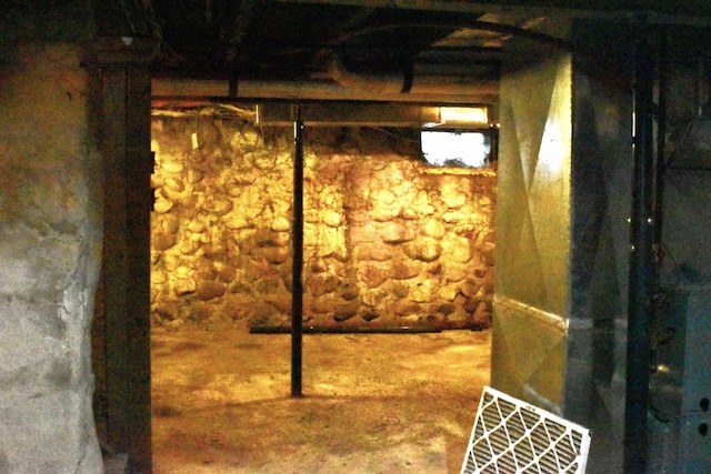 view of basement