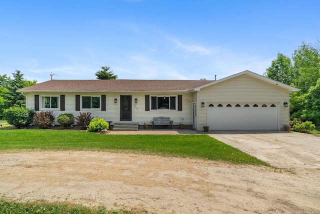 ranch-style house with a garage