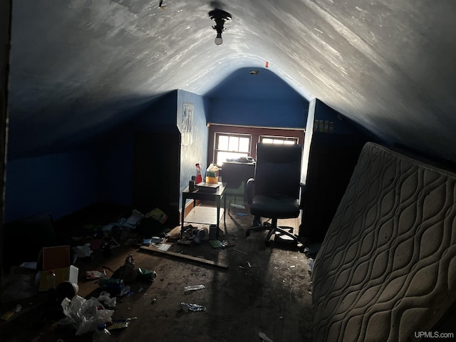 bonus room with lofted ceiling