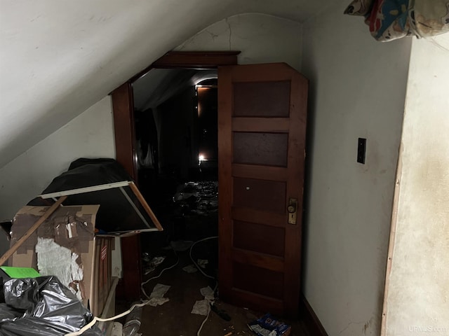 bonus room with lofted ceiling