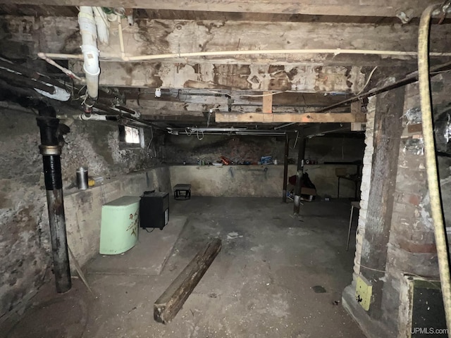 view of basement