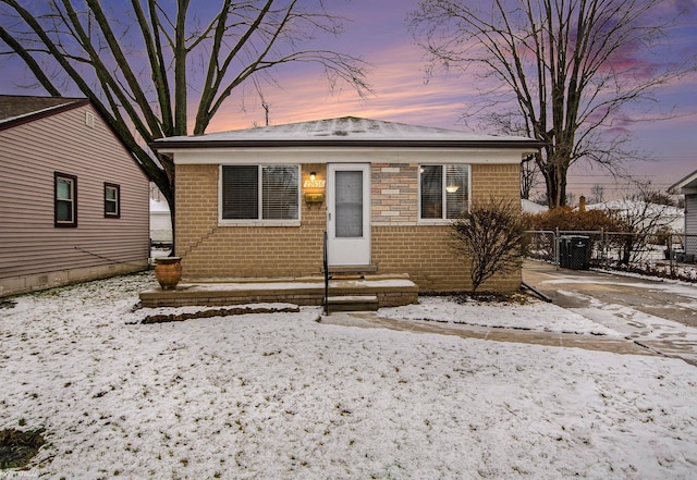 view of bungalow-style home