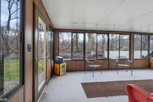 view of sunroom