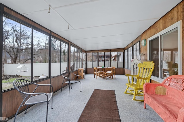 sunroom featuring a wealth of natural light