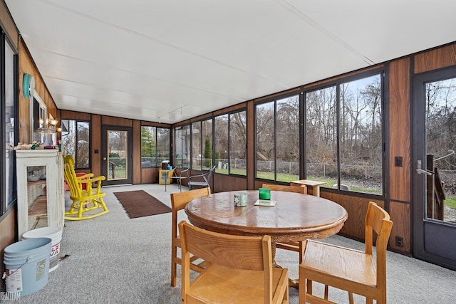 view of sunroom / solarium