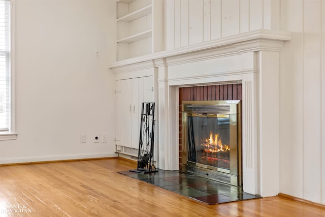 room details with hardwood / wood-style floors