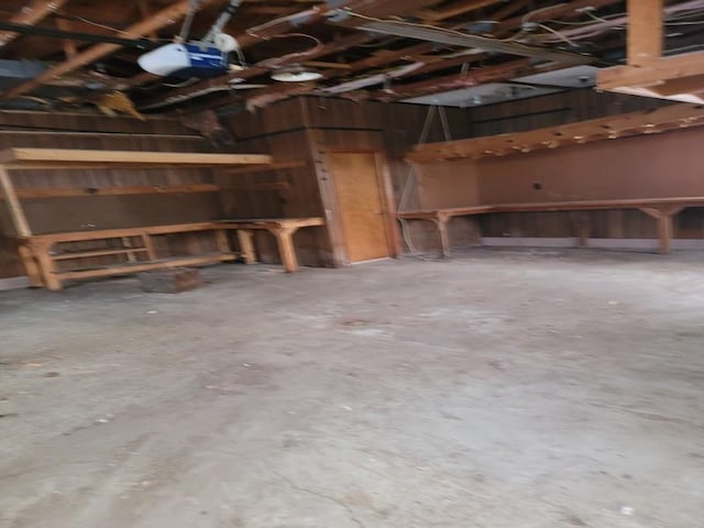 view of basement