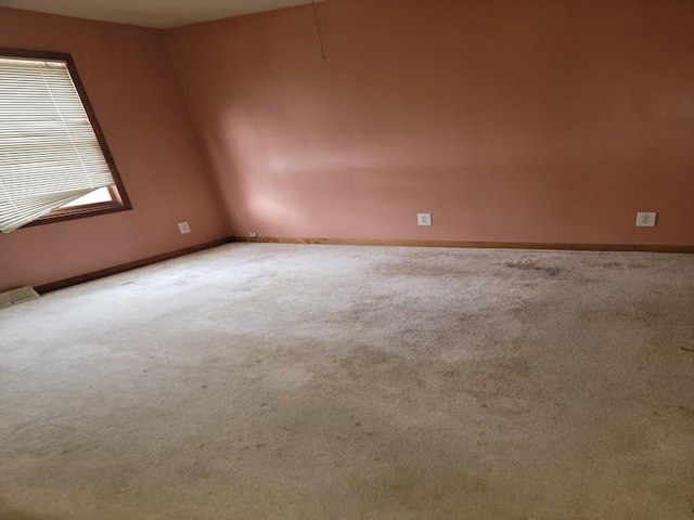 view of carpeted empty room