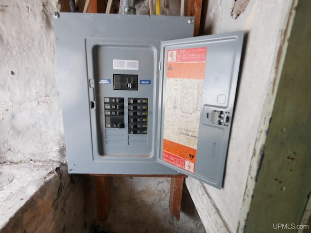 utility room featuring electric panel