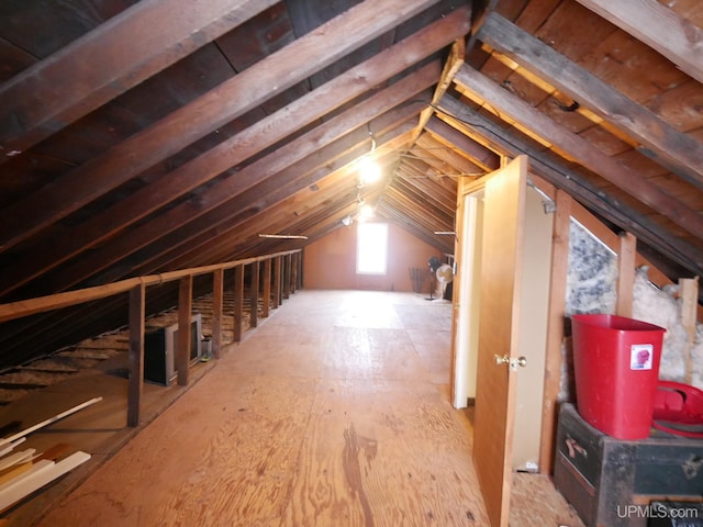 view of attic