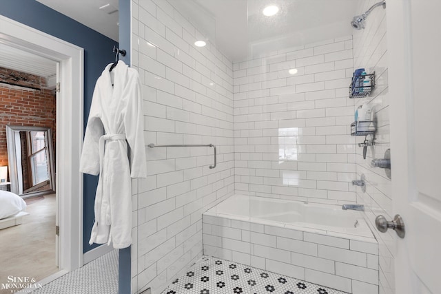 bathroom featuring tile patterned flooring