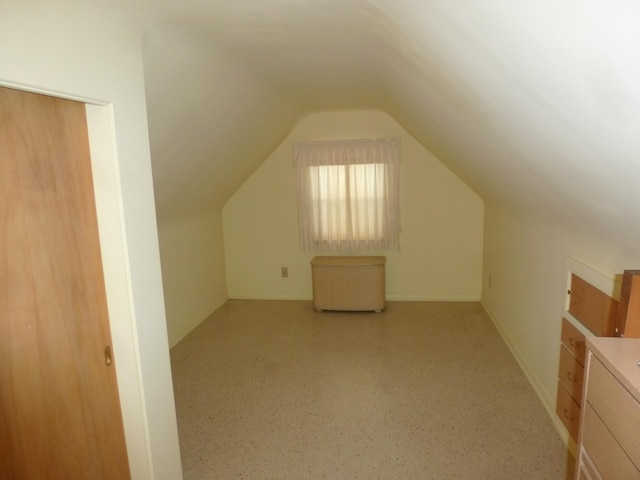 bonus room with lofted ceiling