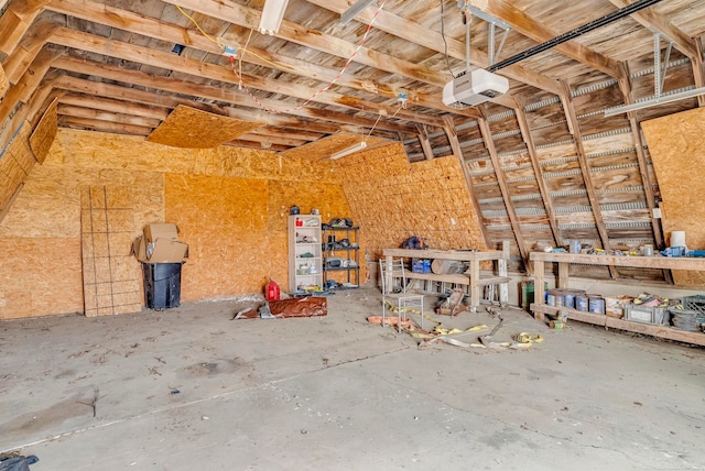 view of attic