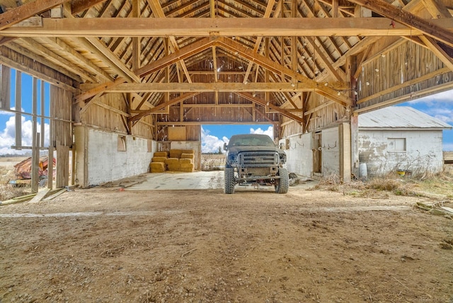 view of horse barn