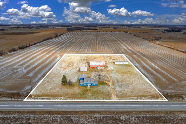 drone / aerial view featuring a rural view