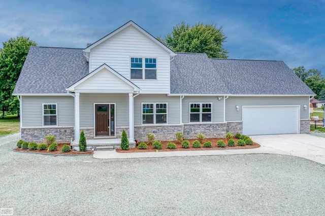 view of front of home featuring a garage