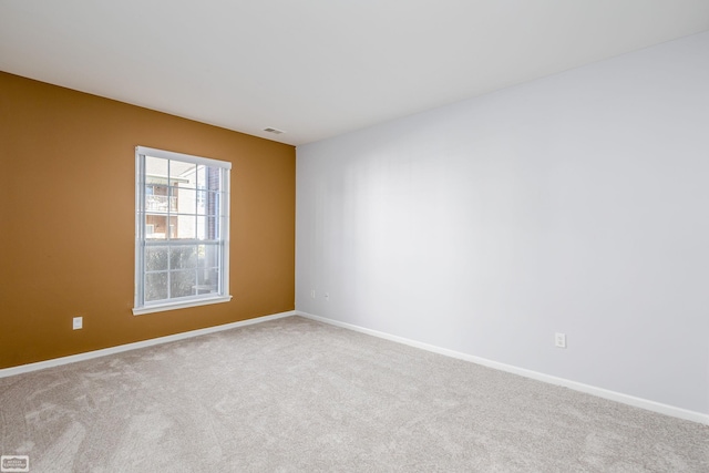 view of carpeted empty room