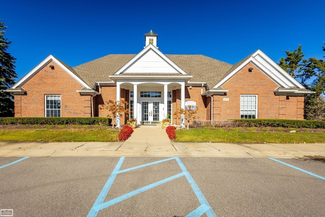 exterior space featuring french doors