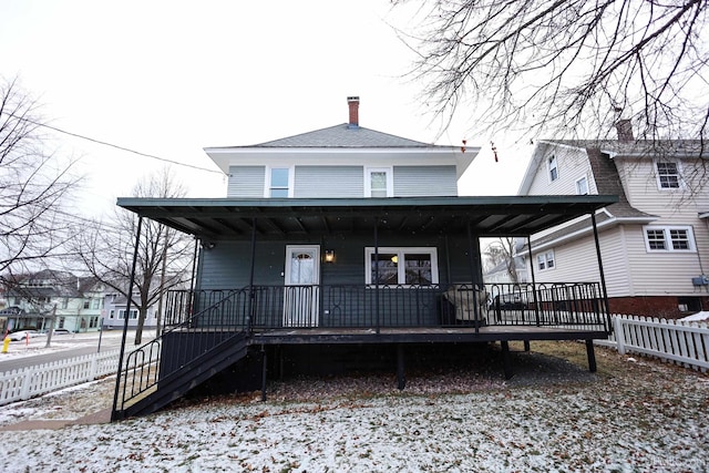 view of front of house featuring a porch