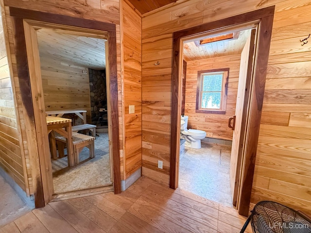 interior space featuring wood-type flooring