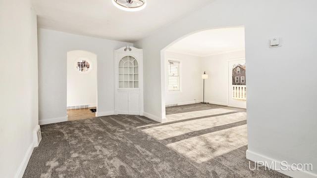 foyer with carpet