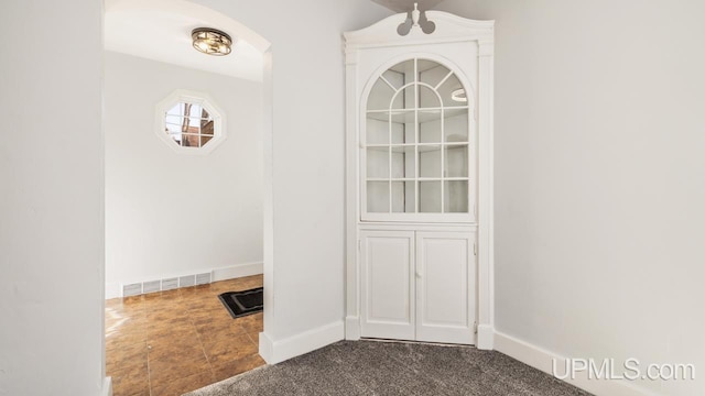 interior space with carpet floors