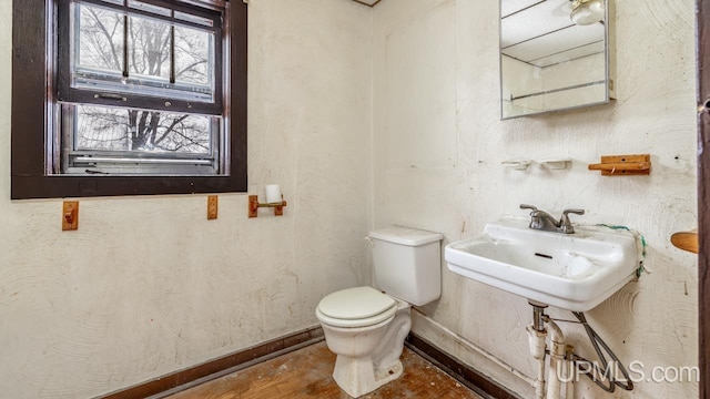 bathroom with toilet and sink