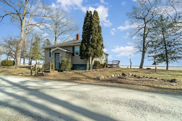 view of front of property