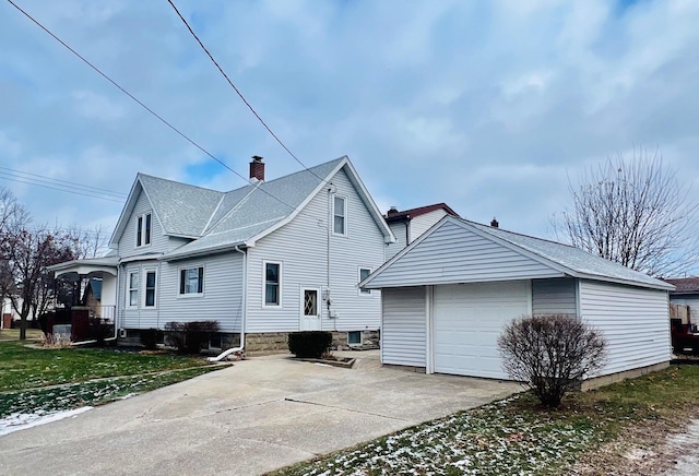 view of property exterior featuring central AC