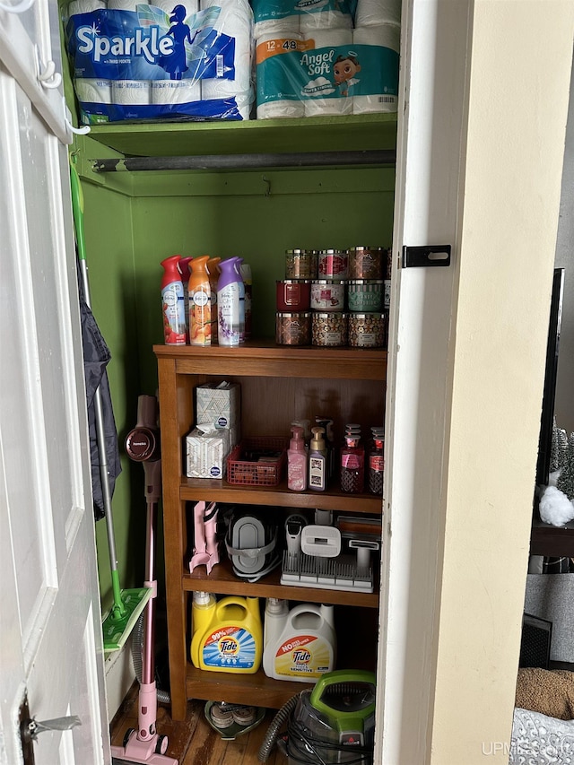 view of pantry