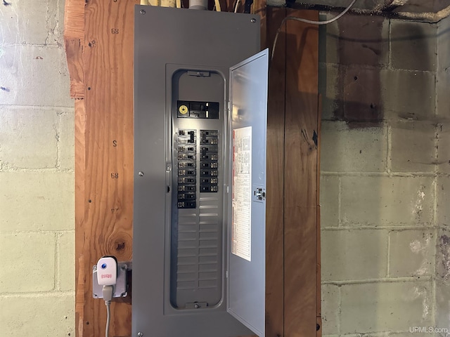 utility room featuring electric panel