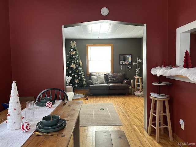 dining room featuring hardwood / wood-style floors