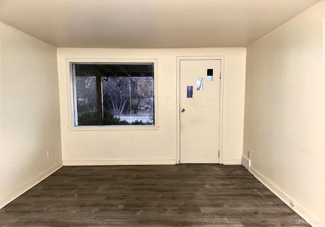 foyer featuring dark hardwood / wood-style flooring