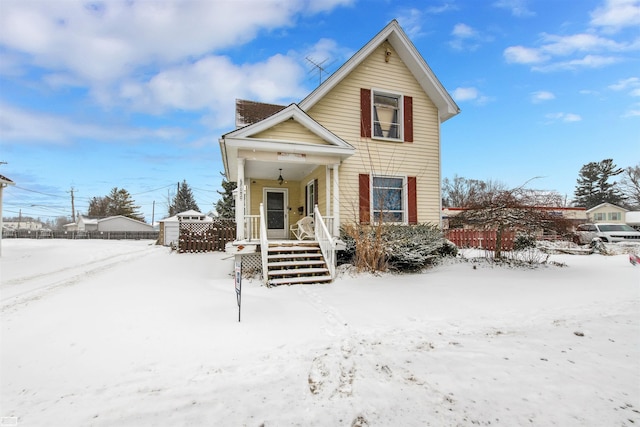 view of front of property