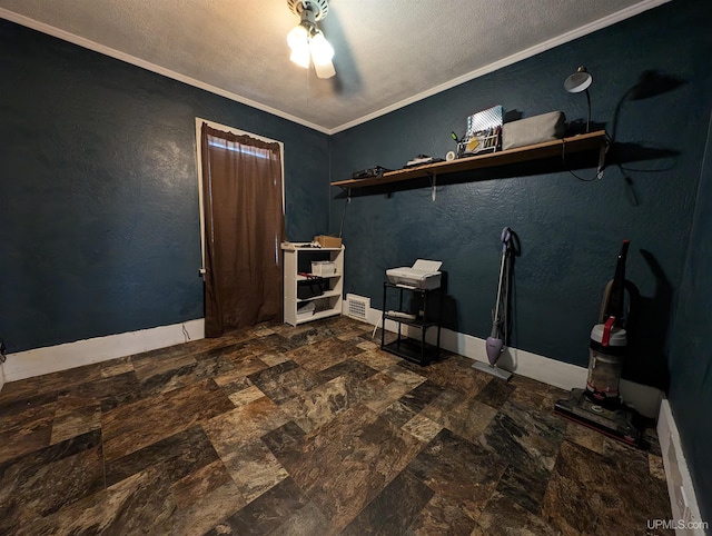 laundry room featuring ornamental molding