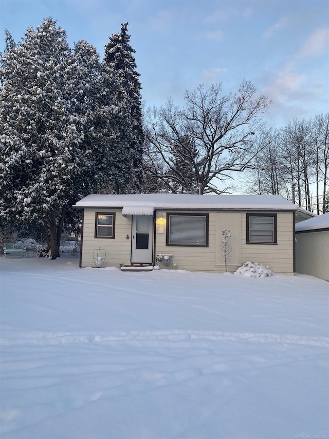 view of front of home