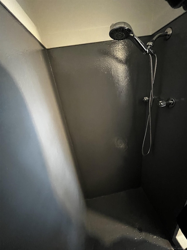 interior details featuring walk in shower