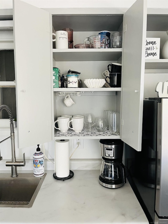 interior space with sink