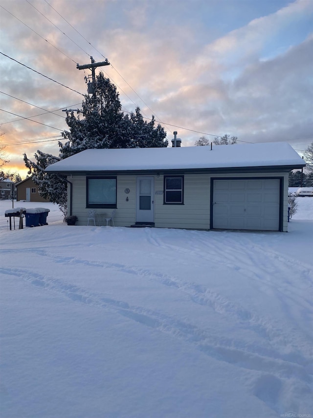 view of ranch-style home