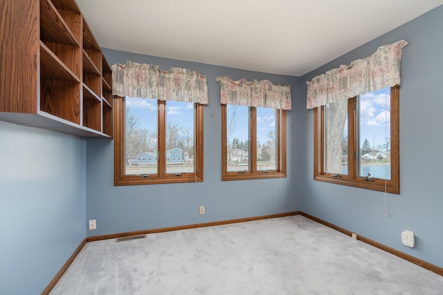 view of carpeted empty room