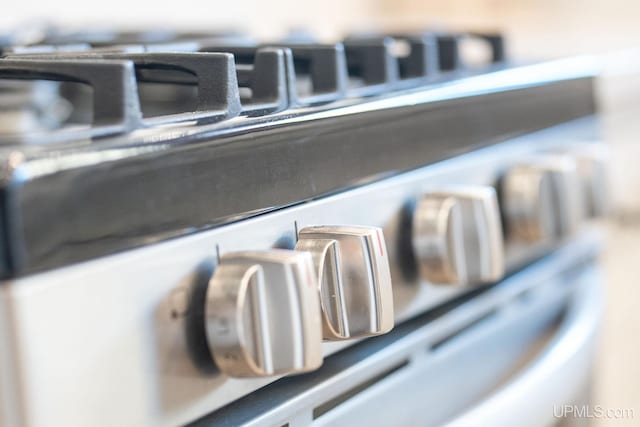 details with stainless steel range