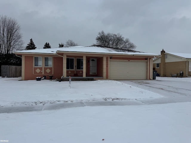 ranch-style house with a garage