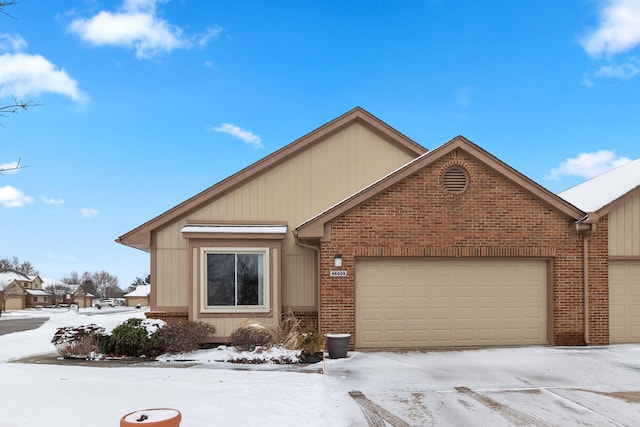 view of front of home featuring a garage