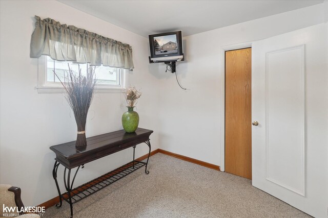 corridor with carpet