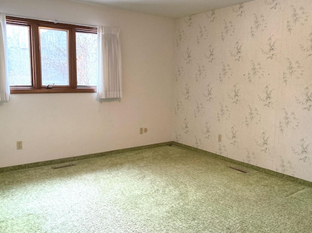 spare room with carpet flooring