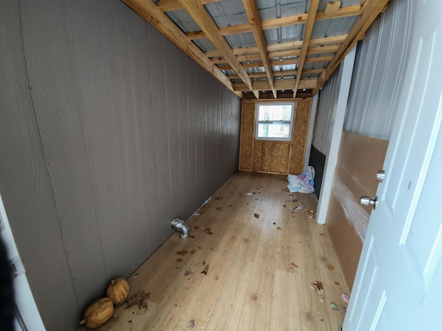 interior space featuring light hardwood / wood-style flooring