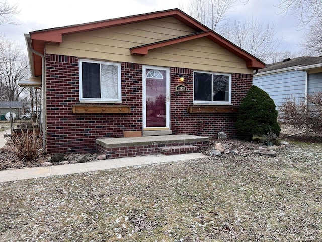 view of bungalow-style home