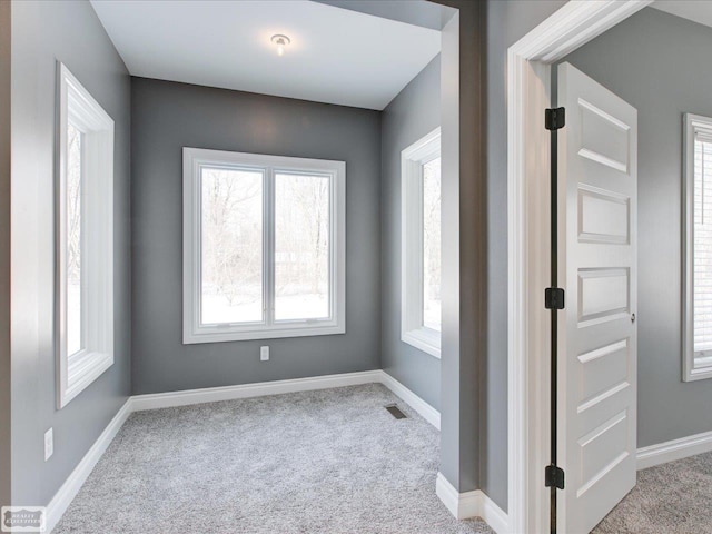 view of carpeted empty room