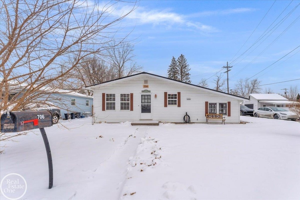 view of front of home